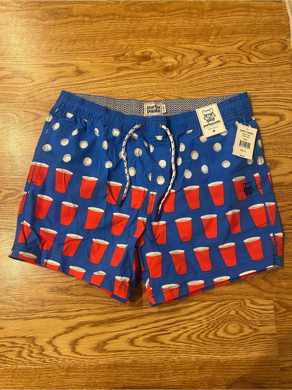 Men’s Party Pants Swim Shorts size XL NWT